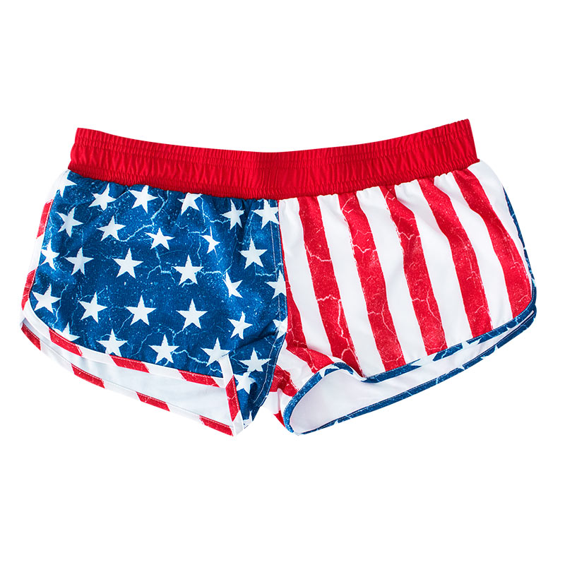 USA Women's Patriotic Distressed Beach Shorts USA Women's Patriotic Distressed Beach Shorts