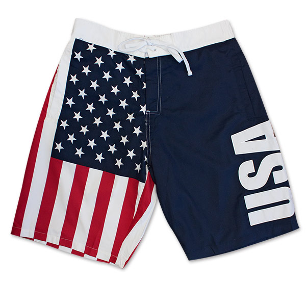 mens american flag swim trunks kohls