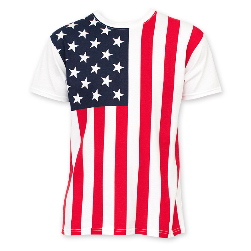 American Flag Basic Men's T-Shirt