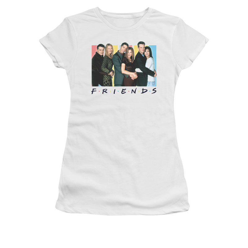 Friends Juniors White Logo Tee Shirt