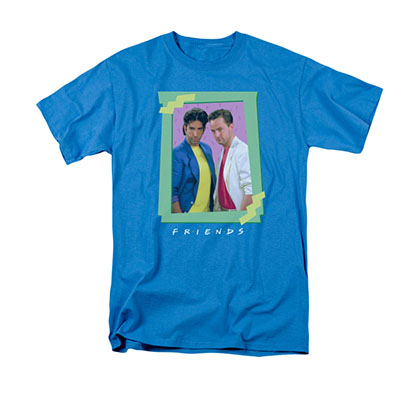Friends 80s Flashback Blue Tee Shirt