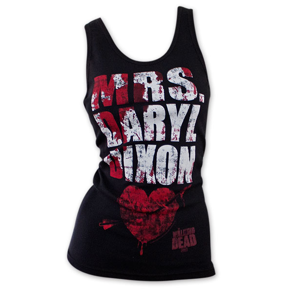 The Walking Dead Mrs. Daryl Dixon Blood Splatter Tank Top The Walking Dead Mrs. Daryl Dixon Blood Splatter Tank Top