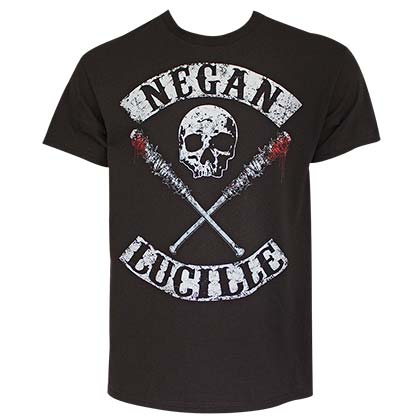 Walking Dead Negan And Lucille Crossed Men's Black TShirt