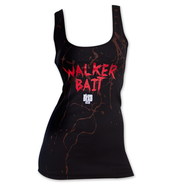 Women's Black Walking Dead Walker Bait Tank Top 