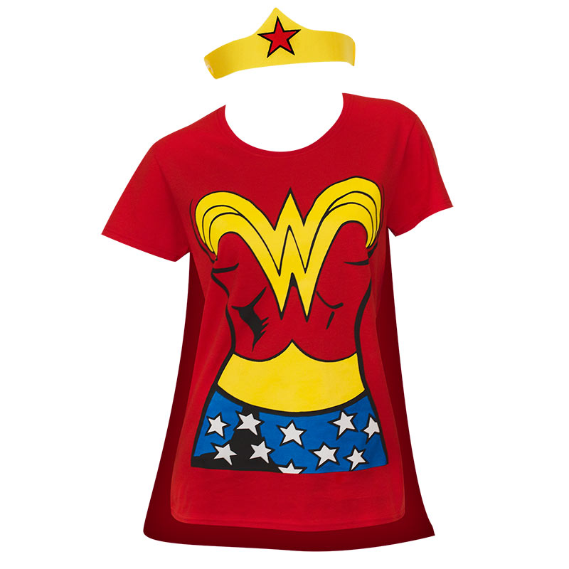 wonder woman cape t shirt