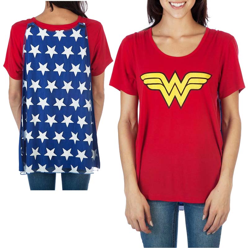 wonder woman cape t shirt