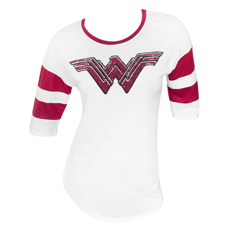 Wonder Woman White Women's Strength Love Grace Raglan Sleeve T-Shirt Wonder Woman White Women's Strength Love Grace Raglan Sleeve T-Shirt