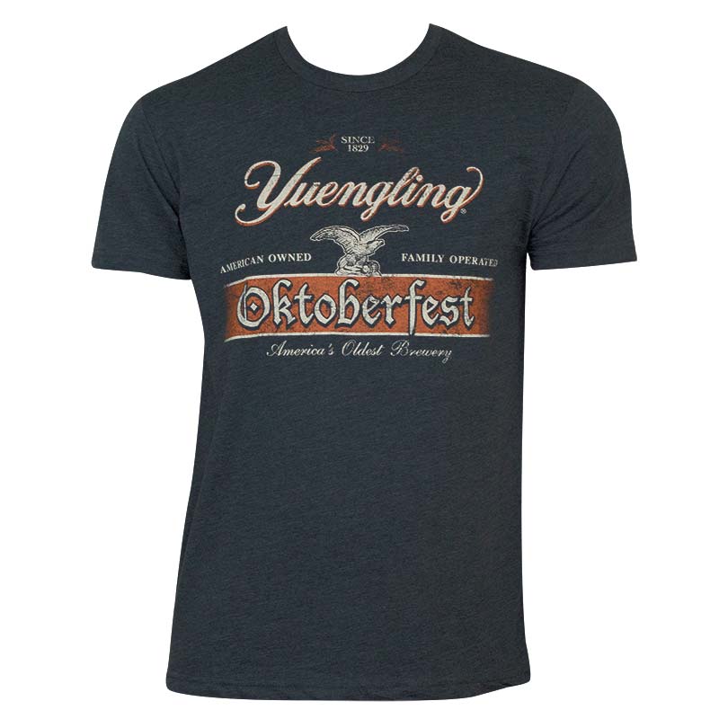 Yuengling Men's Navy Blue Oktoberfest Logo T-Shirt