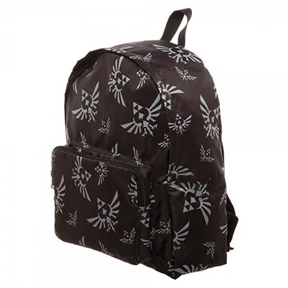 The Legend Of Zelda Packable Black Backpack