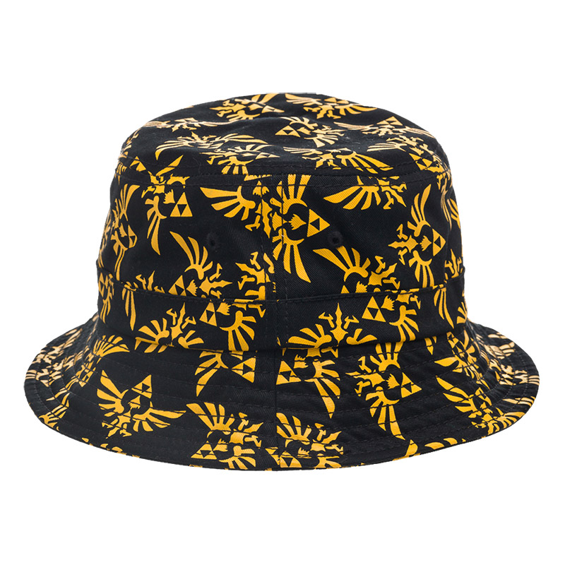  Zelda Men's Black Triforce Bucket Hat 