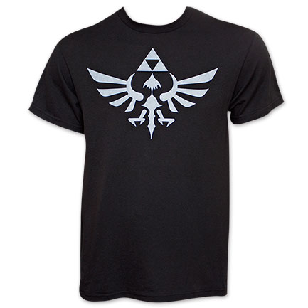 Nintendo Black Men's Zelda Triforce T-Shirt