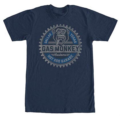 Gas Monkey Garage Geared Up Blue T-Shirt