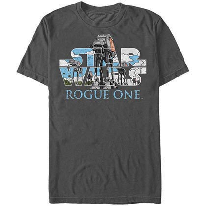 Star Wars Rogue One AT-ACT Logo Gray T-Shirt
