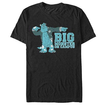 Disney Pixar Monsters Inc University Big Monster Black T-Shirt
