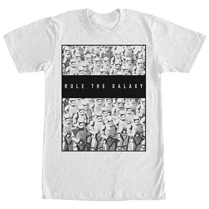 Star Wars Episode 7 Rule Pattern White T-Shirt