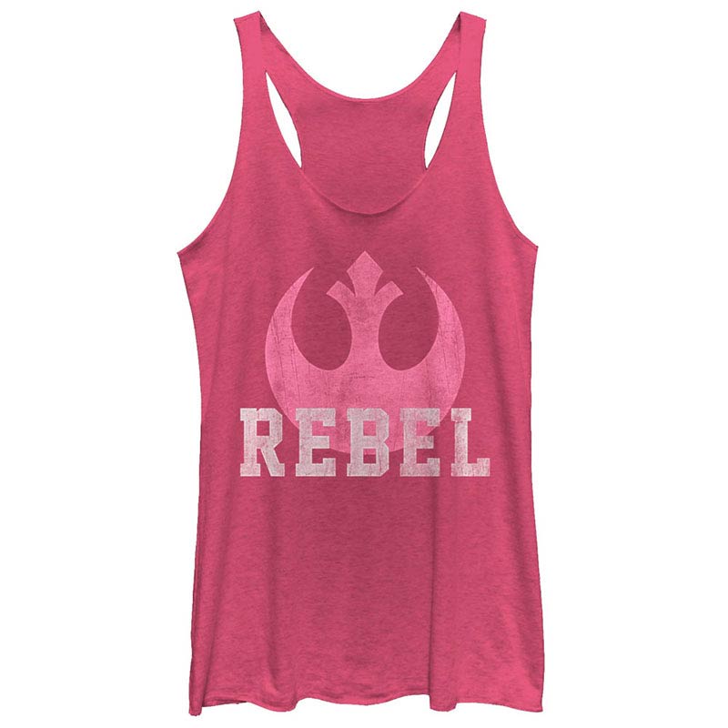 Star Wars Episode 7 Dessert Lace Pink Juniors Racerback Tank Top Star Wars Episode 7 Dessert Lace Pink Juniors Racerback Tank Top