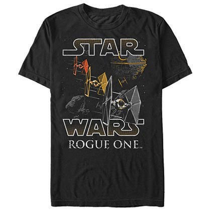 Star Wars Rogue One Space Flight Black T-Shirt