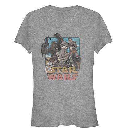 Star Wars Episode 7 Leading Lady Gray T-Shirt