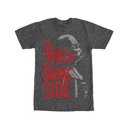 Star Wars Dark Power Gray T-Shirt