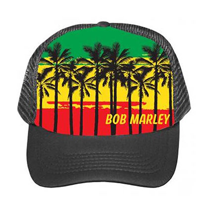 Bob Marley Palms Trucker Hat
