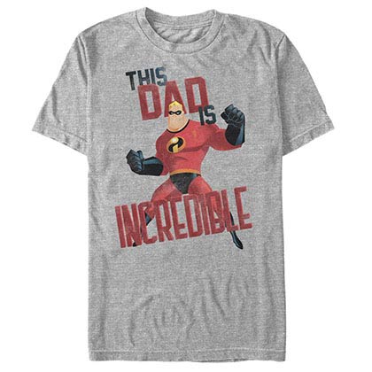Disney Pixar The Incredibles This Dad Gray T-Shirt