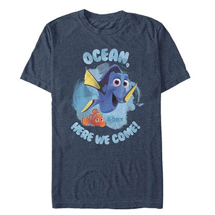 Disney Pixar Finding Dory Here We Come Blue T-Shirt