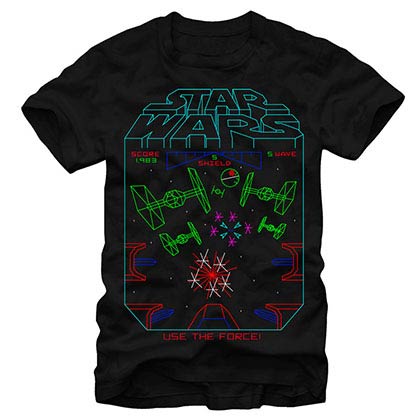 Star Wars Red 5 Standing By Black T-Shirt