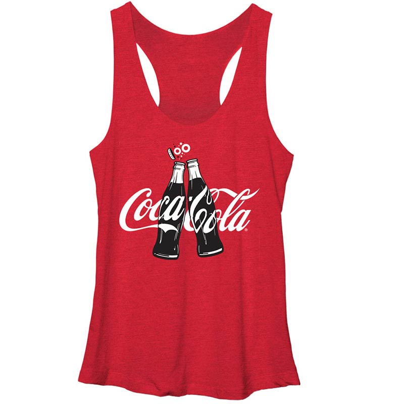 Coca-Cola Coke Clink Red Juniors Racerback Tank Top Coca-Cola Coke Clink Red Juniors Racerback Tank Top