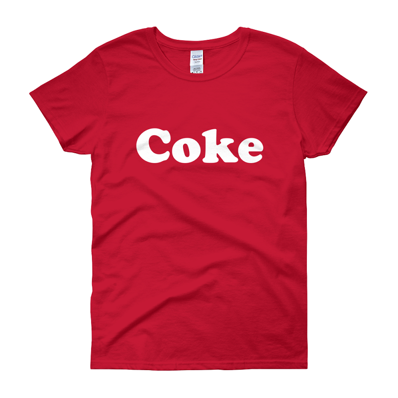 Coke His and Hers Mixed Drink Women's Costume Tshirt Coke His and Hers Mixed Drink Women's Costume Tshirt