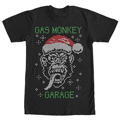 Gas Monkey Garage Knit Monkey Black T-Shirt