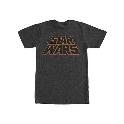 Star Wars Slanty Logos Black T-Shirt