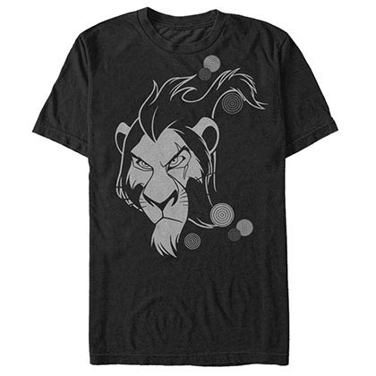 Disney Lion King Scar Tribal Black T-Shirt