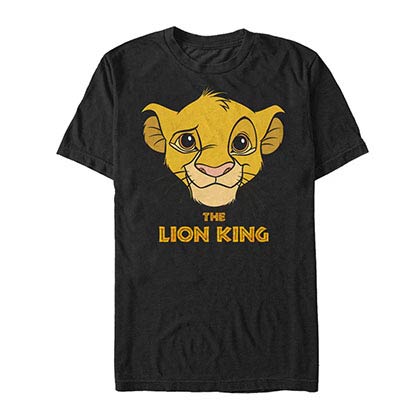 Disney Lion King Face Paint Black T-Shirt