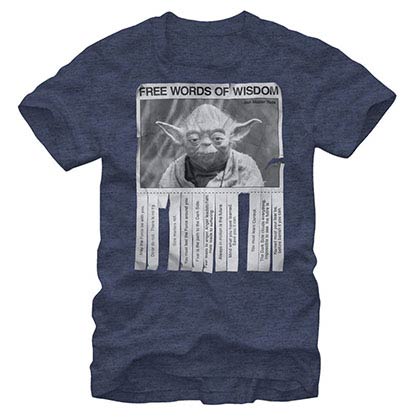 Star Wars Words of Wisdom Blue T-Shirt