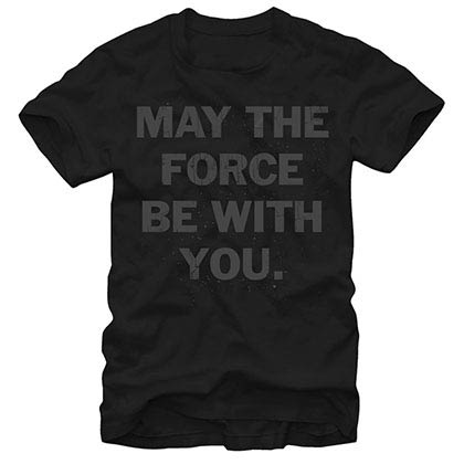 Star Wars May The Black T-Shirt