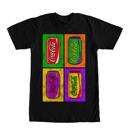 Coca-Cola Pop Art Black T-Shirt