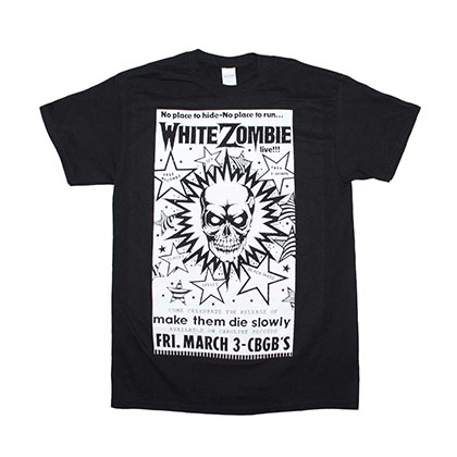 White Zombie CBGB Poster T-Shirt