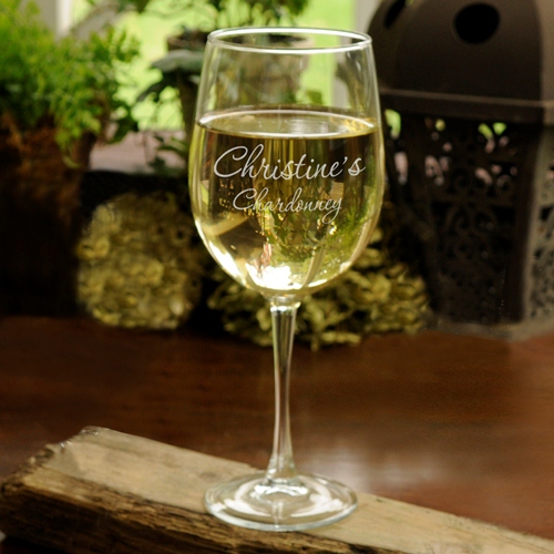Personalized Connoisseur Custom White Wine Glass Personalized Connoisseur Custom White Wine Glass