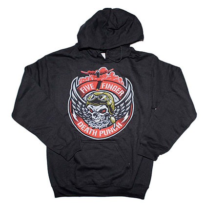 Five Finger Death Punch Bomber Patch Hoodie Sweatshirt