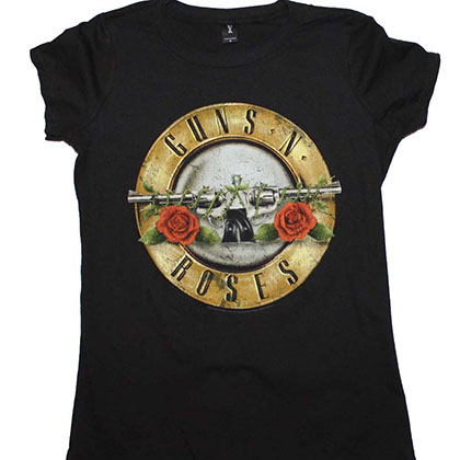 Guns n Roses Distressed Bullet Juniors T-Shirt