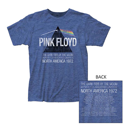 Pink Floyd Dark Side Lunatics Exclusive Heather Blue T-Shirt