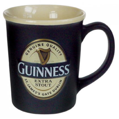 Guinness Label Embossed Mug