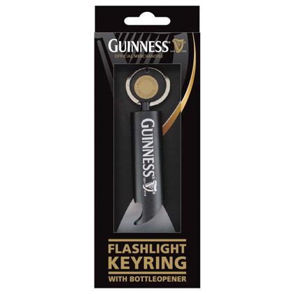 Guinness Flashlight Keychain
