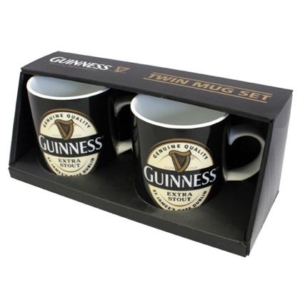 Guinness Label Mini Mug 2 Pack