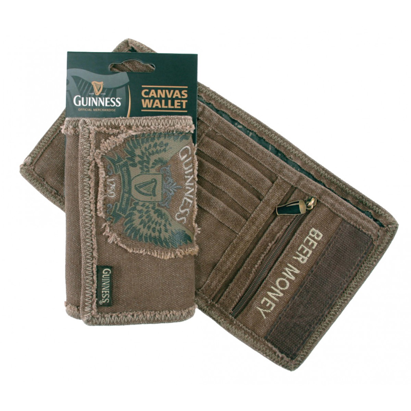 Guinness Winged Logo Canvas Wallet Guinness Winged Logo Canvas Wallet