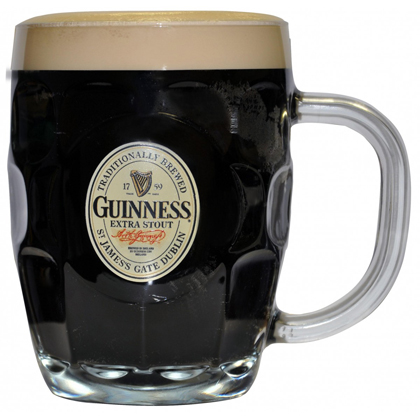 Guinness Hobnail Label Tankard Mug