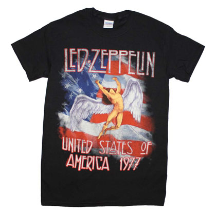 Led Zeppelin Men's America 1977 T-Shirt