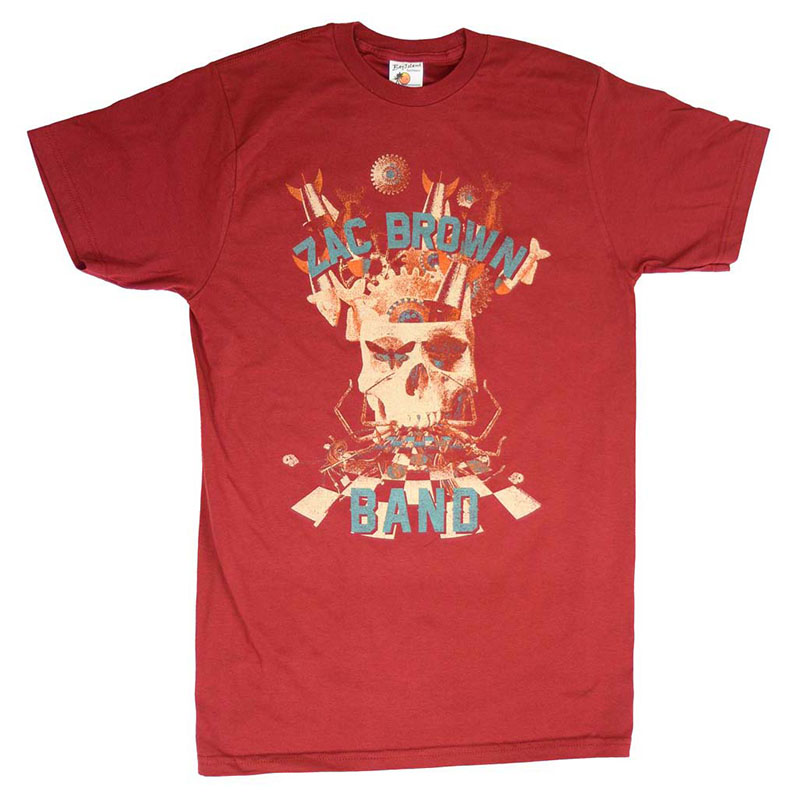 Zac Brown Band Skull Collage Soft TShirt