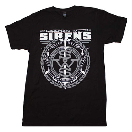 Sleeping with Sirens Gray Crest Logo T-Shirt