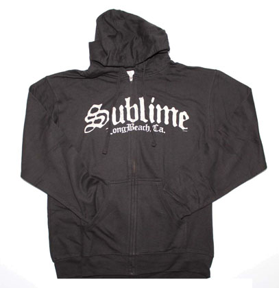 Sublime Black Logo Zip Sweatshirt